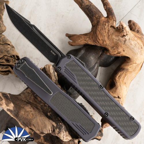 Guardian Tactical Scout Dark Stonewash Single Edge, Gray Handle Carbon Fiber Inlay 142611