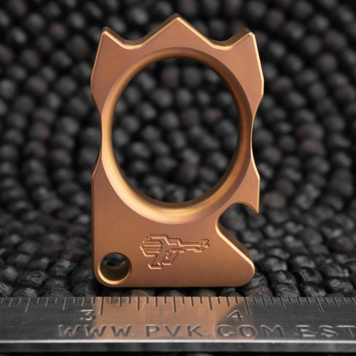 Griffworx/Carver Knife Co. Titanium Scalper V2 Gold Anodized