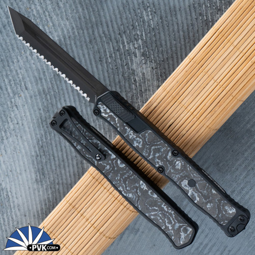 Heretic Knives Cleric II Tanto Magnacut DLC Full Serrated Blade