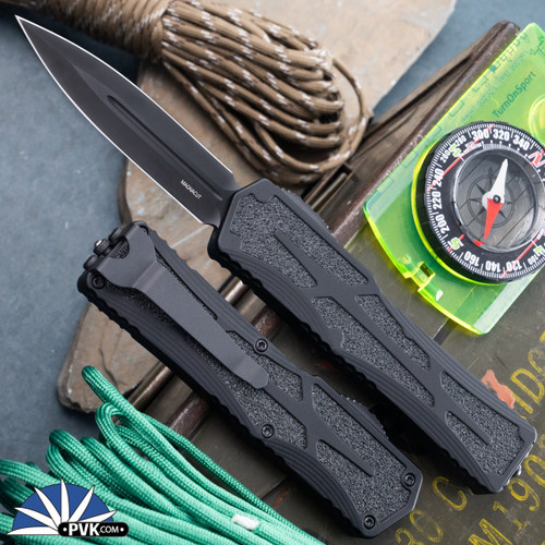 Heretic Knives Colossus Magnacut DLC Double Edge Full Serrated