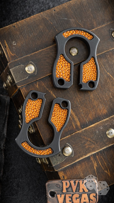 John Gray 1/2" Keyper Aluminum Inlayed Orange Stingray