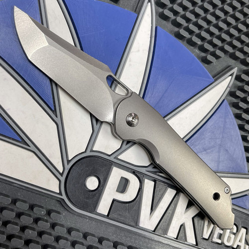 JK Design Custom Outpost, Multi-Ground Magnacut, Titanium Handle Scales