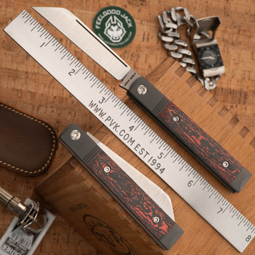 Jack Wolf Knives Feelgood Jack Fat Carbon Lava Flow