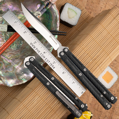 Maxace Obsidian, Bowie Blade, Black G10, MCOS04