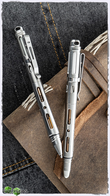 TPX25 Titanium Tactical Pen Green Tritium