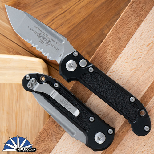 Microtech LUDT Gen 3 1136-2T Tanto Black Partial Serrated Blade