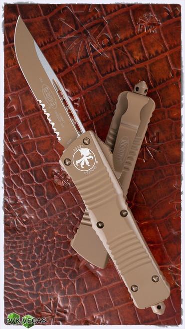 Microtech Combat Troodon S/E Dark Earth Cerakote Serrated