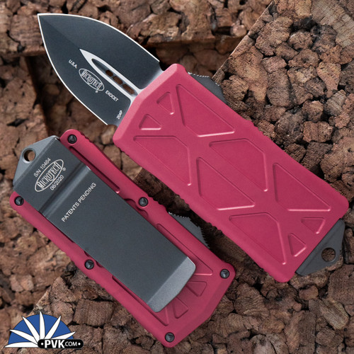アイエッタ Microtech Exocet 157-1T Double Edge Black Blade, Black Handle