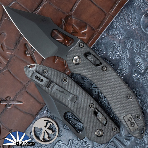 Microtech Stitch 169RL-1DLCTFLCFS Ram-Lok Carbon Fiber Fluted, DLC Blade