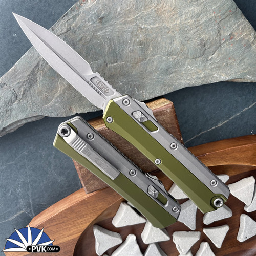 キムトzz! 　COCON III Microtech GLYKON 184-2DLCBZ, Bayonet DLC Top Serrated Blade