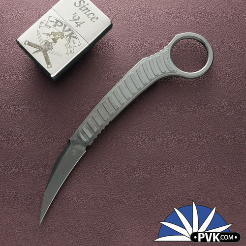 Microtech Feather 215-1DLCS DLC Fixed Blade Knife, Signature Series