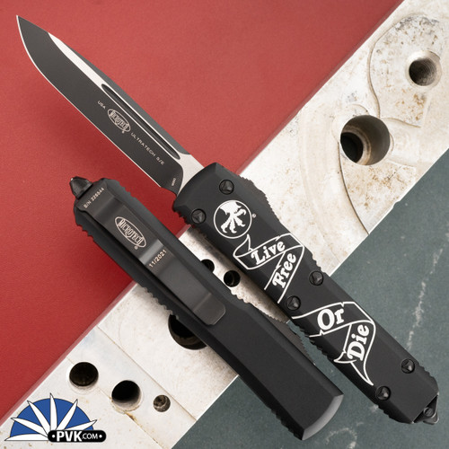 PVK Custom Ultratech Live Free Or Die 122-1T Double Edge Black