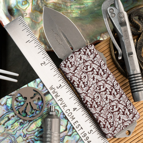 PVK Custom Exocet 157-10APMR Apocalyptic Blade Filigree Merlot Handle