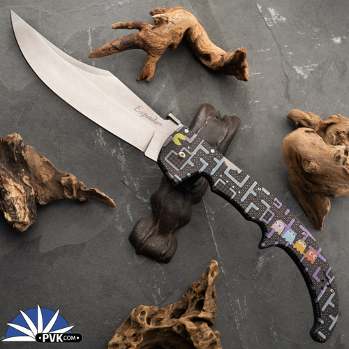 PVK Custom "Chasing Ghosts"  Cold Steel XL Espada AUS-10A Stonewash Black G10