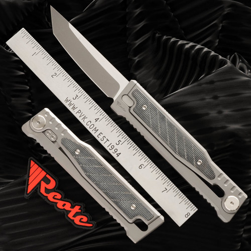 Reate EXO Gravity Knife Tanto Black Micarta