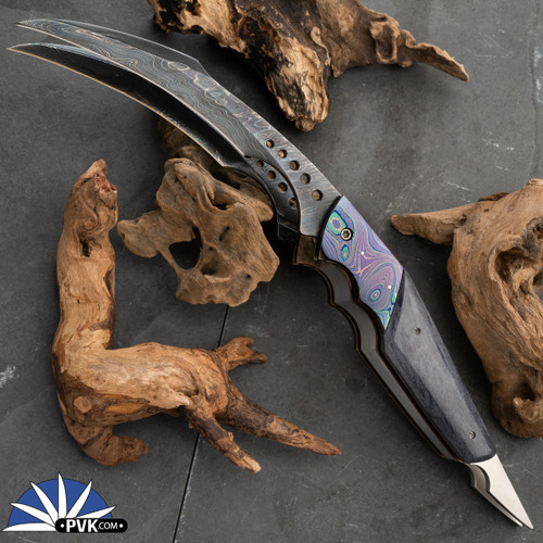 Reese Weiland  Prototype Wolverine Damascus Blades