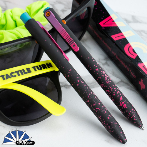 Tactile Turn Side Click Pen Vice Night Theme, Titanium, Short Size 5.3"