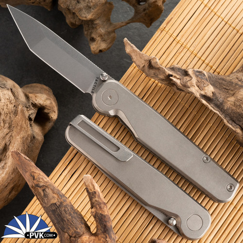 Tactile Knife Co. Rockwall Tanto, Magnacut, Titanium Scales