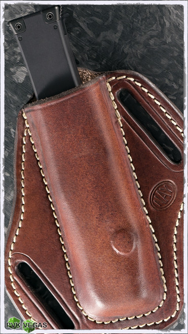 Leather Lefty Belt Sheath for Microtech HALO 6