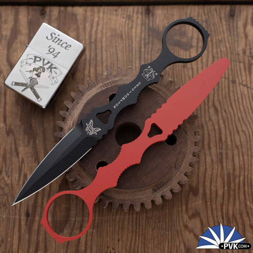 Benchmade SOCP Dagger Knife w/ Trainer Blade, Combo, Desert Sand Sheath