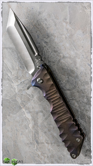 DSK Tactical Kickstand Damascus Tanto Blade V3