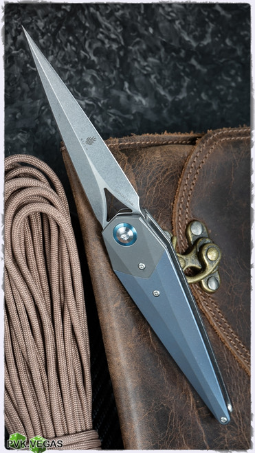 Kizer Isham Soze Dagger Liner Lock Knife Titanium