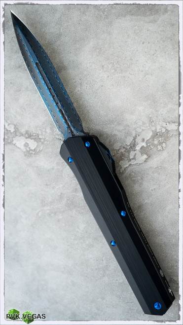 Marfione Cypher Vegas Forge Blued Damascus Blade & Clip