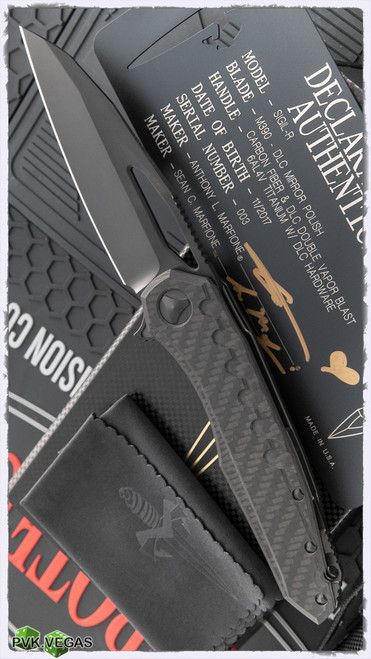 Marfione Custom Sigil-R MK6 DLC Mirror Carbon Fiber Top DLC Titanium w/DLC HW  SN003