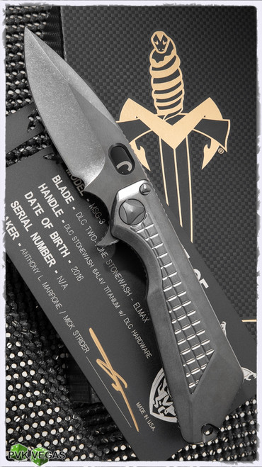 Marfione Custom Strider MSG 3 SW DLC Blade & DLC Ti Chassis