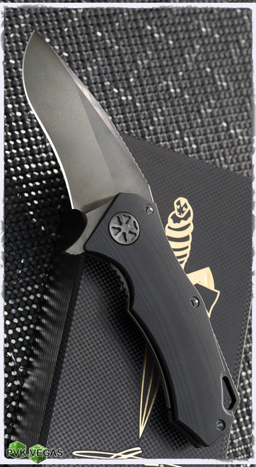 Marfione Custom Star Lord G10 FR4 Slab Handle DLC Hardware DLC Stonewash Blade