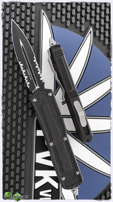 Vintage Microtech Scarab D/E Black Serrated