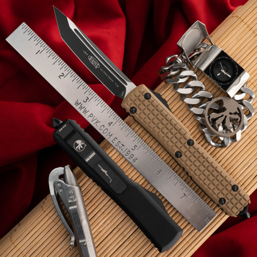 Microtech Ultratech T/E 123-1FRGTTAS Tan Frag G10 Top Signature Series