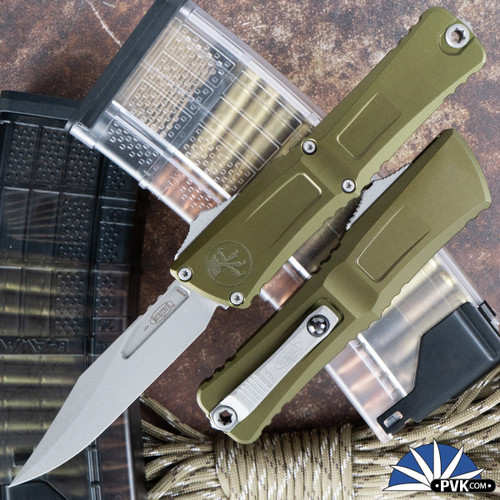 Microtech Combat Troodon Gen 3 1146-10APOD Bowie Apocalyptic Blade, OD Green Handle