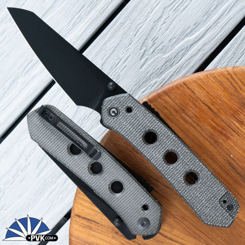 CIVIVI Vision FG Super Lock, Black Nitro-V Blade,  Micarta Handles