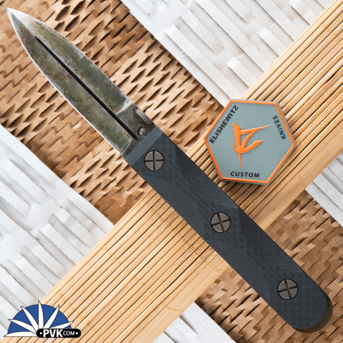 Elishewitz Custom EK Folder, Carbon Fiber Handles, Bronze Ti Liners