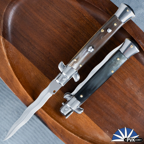 Frank B Italian Stiletto 9" Kris Blade, Brazilian Horn(23CM)