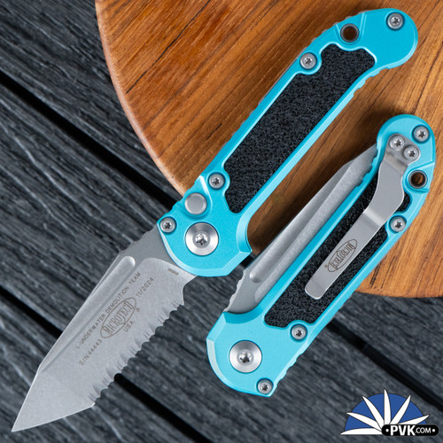 Microtech LUDT Gen 3 1136-11TQ Tanto Stonewash Partial Serrated