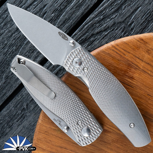 TRM Neutron 2, Stonewash 20CV, Titanium 3D Lizard Skin Scales
