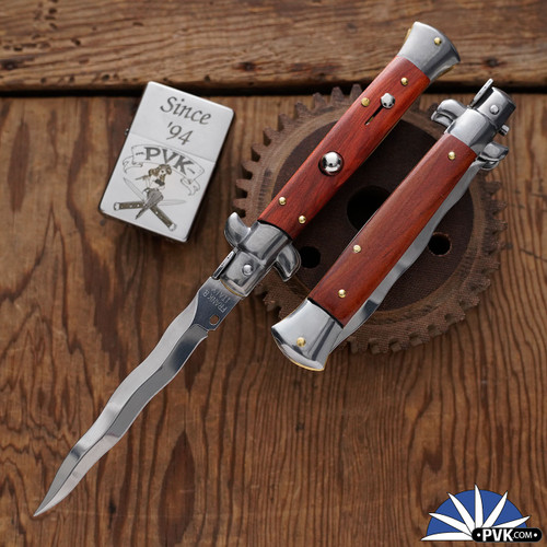 Frank B Italian Stiletto 9" Kris Blade, Redheart Wood (23CM)