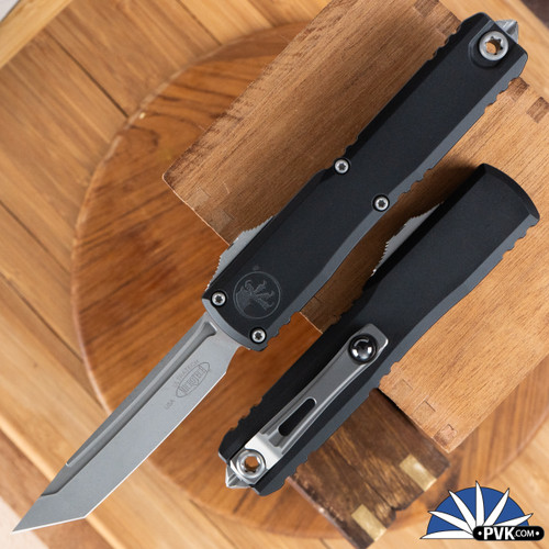 Microtech Ultratech ZBP Gen 3 1123-10AP Tanto Apocalyptic Blade, Black Handle