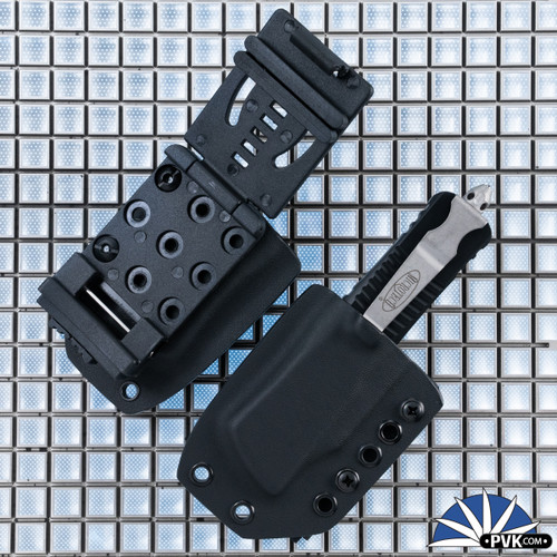 Microtech Kydex Combat Troodon (Gen 2 Only) Belt Sheath Black Kydex Locking Clip