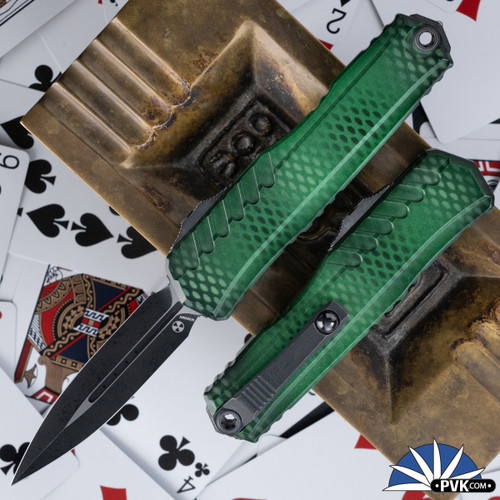 Microtech Cypher Gen 2 1242-1PUX51S Double Edge Black Blade