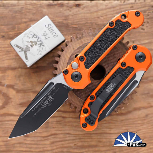 Microtech LUDT Gen 3 1135-1OR Black Blade, Orange Handle Grip
