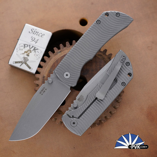 Mcnees Custom Knives Mac 2 3.5 Gen 2 Magnacut Blade Atomic Stonewashed Swerve Titanium Handle