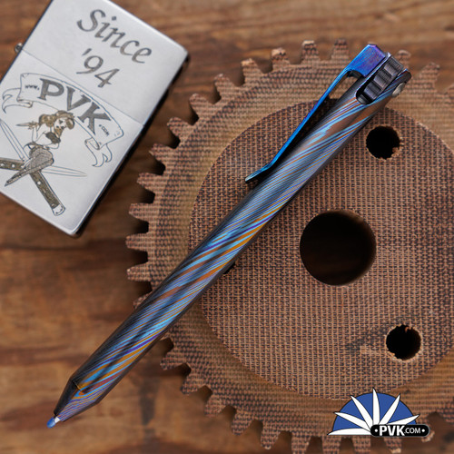 Maverick Customs Full Size FU Flipper Universal Pen Plain Timascus