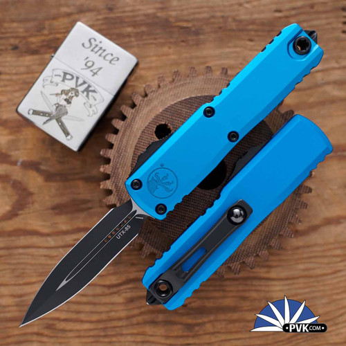 Microtech UTX-85 Gen 3 D/E 1232-2BL Black Partial Serrated Blade