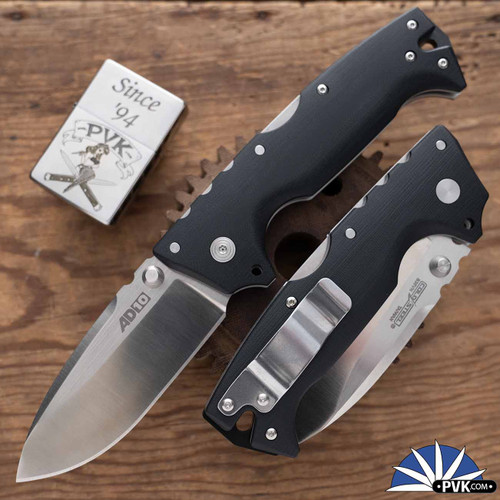 Cold Steel Demko AD-10 Tri-Ad Lock Folding Knife Black G-10 Handles -  28DD