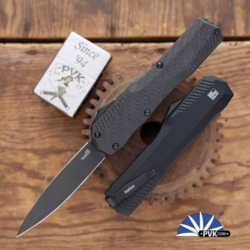 Kershaw Livewire Double Edge OTF, Black Magnacut Blade, OD Green