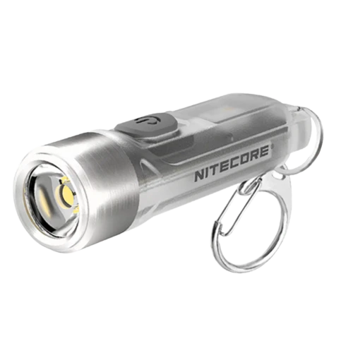 Nitecore Tiki Keychain Light, Transparent With Stainless Steel Head