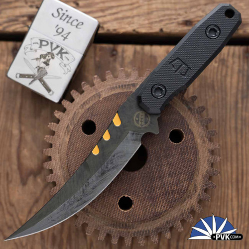 Blackside Customs Cat 5 Covert, Bounty Hunter 154CPM Blade, Black G10 Scales